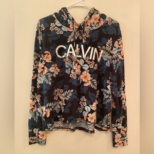 Calvin Klein Performance Floral Hoodie - Women’s Size Large